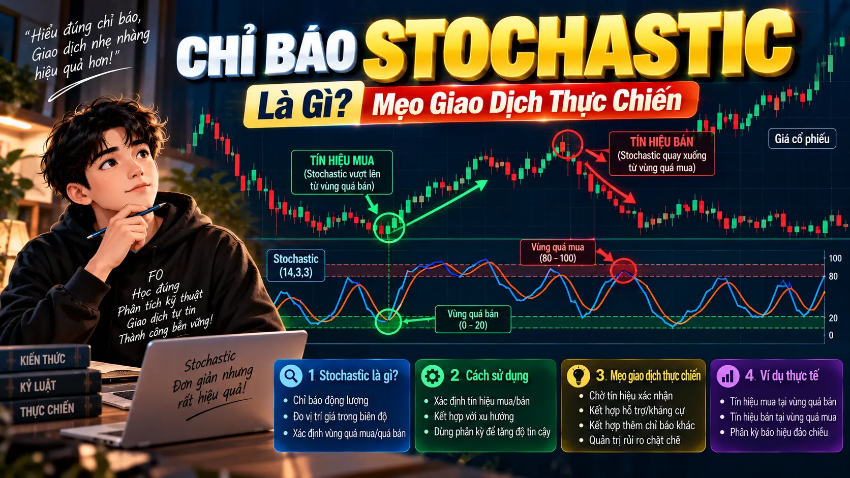 Stochastic Là Gì? Cách Sử Dụng Chỉ Báo Stochastic Trong Chứng Khoán chi bao stochastic la gi