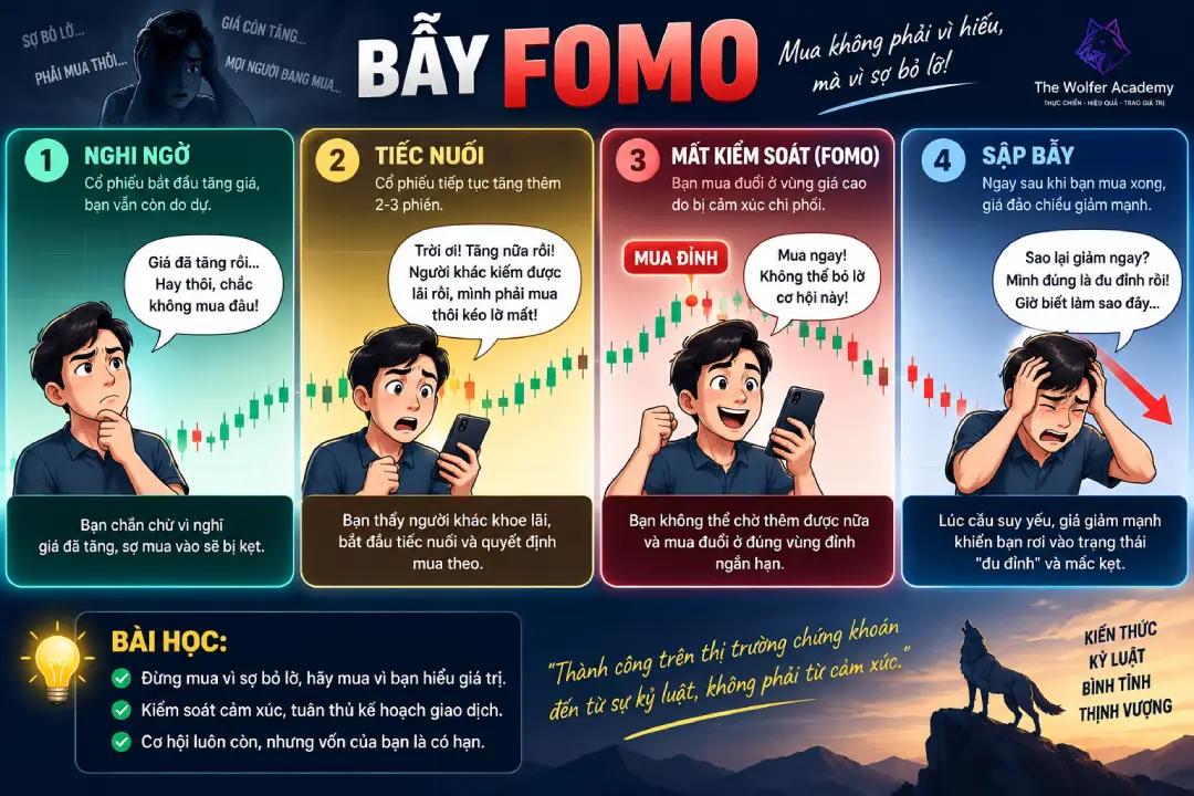 Tâm Lý Giao Dịch: Cách Kiểm Soát FOMO, Bắt Đáy Và Rèn Luyện Kỷ Luật