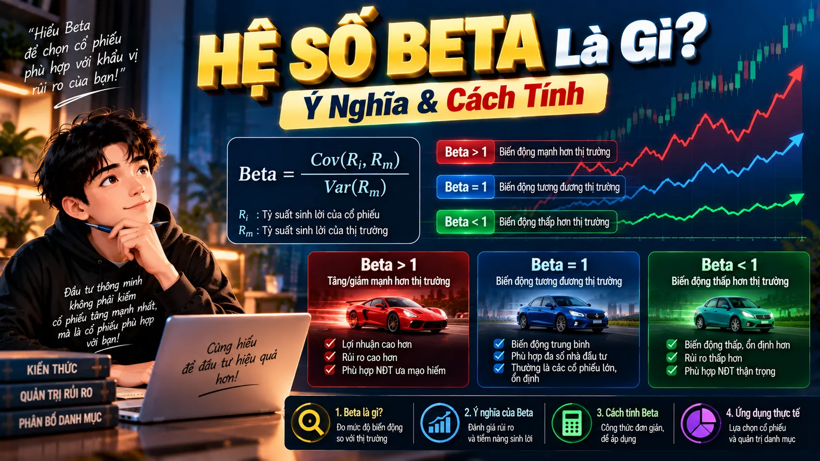 Hệ Số Beta Là Gì? Ý Nghĩa Và Cách Ứng Dụng Trong Đầu Tư Chứng Khoán he so beta chung khoan