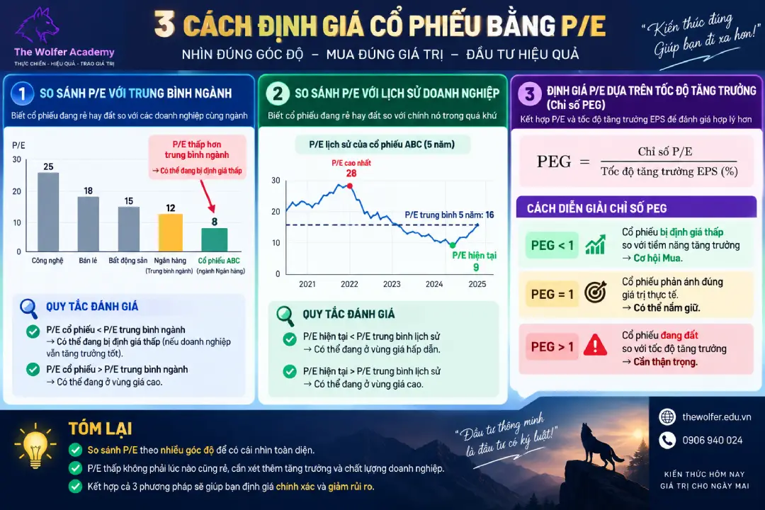Chỉ Số P/E Là Gì? Hướng Dẫn Định Giá Cổ Phiếu Bằng Phương Pháp P/E phuong phap dinh gia pe 2