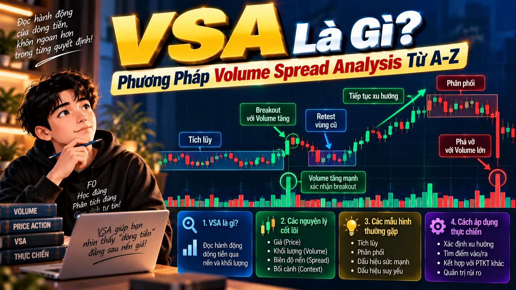 VSA Là Gì? Phương Pháp Volume Spread Analysis Từ A-Z phuong phap vsa la gi