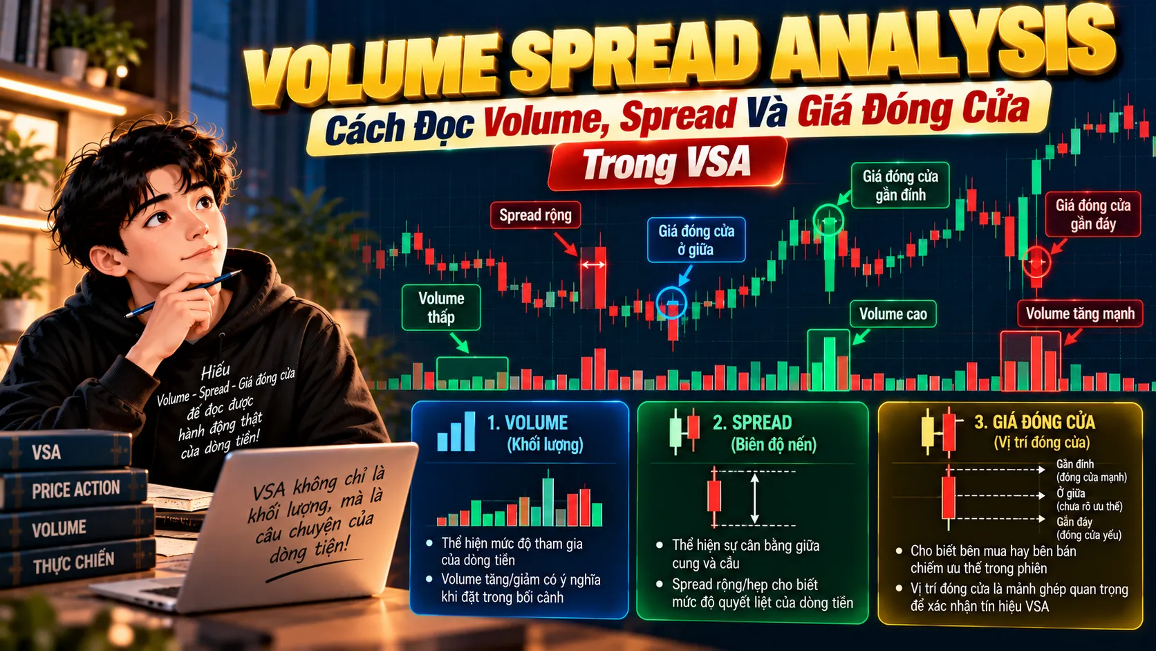 Volume Spread Analysis: Cách Đọc Volume, Spread Và Giá Đóng Cửa Trong VSA volume spread analysis