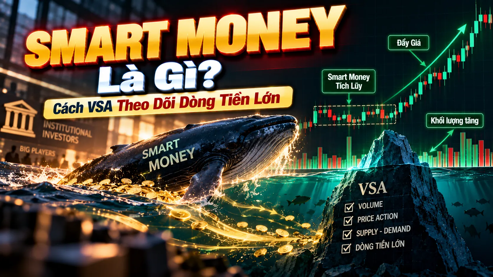 Smart Money Là Gì? Bí Quyết Đọc Vị Dòng Tiền Thông Minh Chuẩn VSA smart money la gi