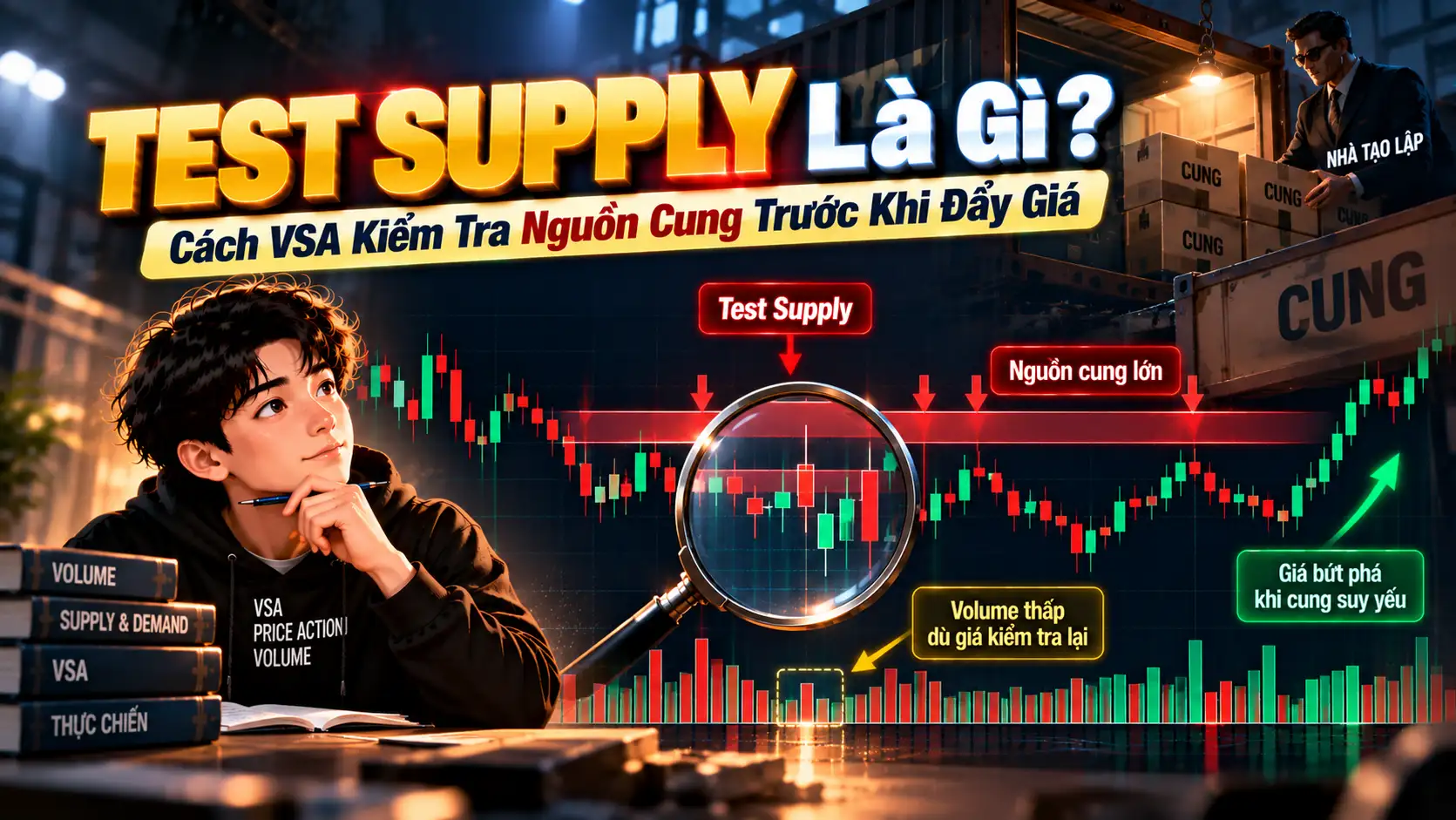 Test Cung Là Gì? Cách Smart Money Kiểm Tra Nguồn Cung Trước Khi Đẩy Giá test cung test supply
